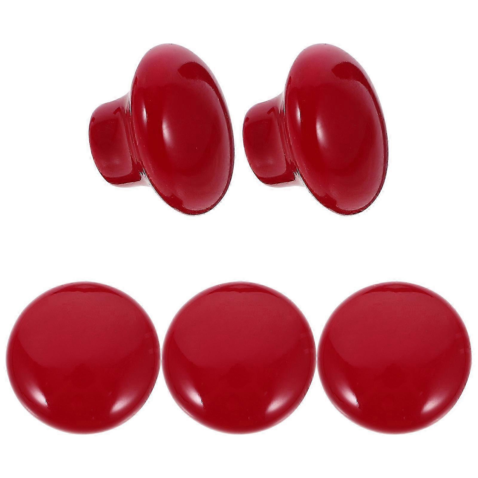 Round Ceramic Knobs Pull Handles compatible with Kitchen Cabinet Door Use 5Pcs Set