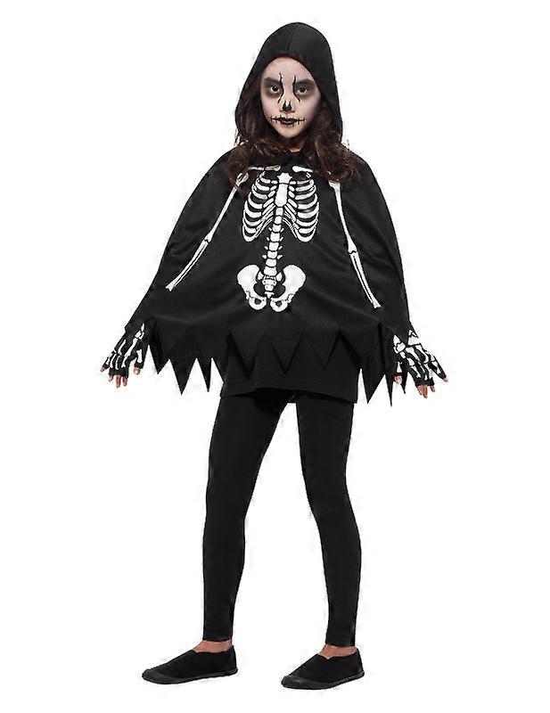 Children's skeleton poncho