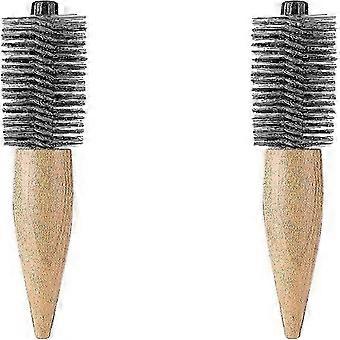 2 stuks mini ronde haarborstel kleine ronde kam salon roller kam haar styling accessoires voor dun haar, kort haar, bangs, baard