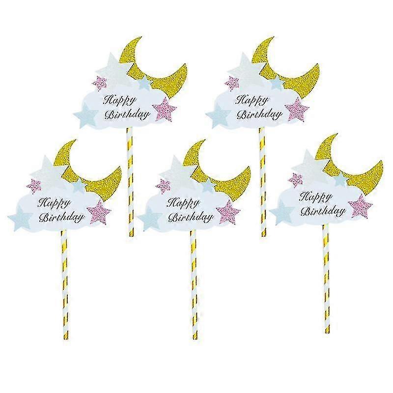 5pcs cake decorations, Cupcake Toppers