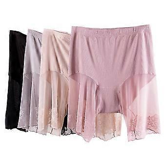 Slip Shorts für Frauen unter Kleid, nahtlose glatte Unterwäsche Spitze Oberschenkel Höschen Sicherheitsshorts Shorts unter Rock