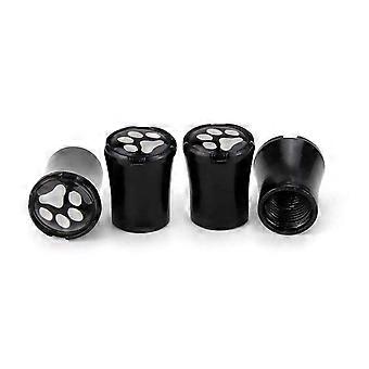 4 pz/set In Lega Carino Gatto Zampa Stampa Auto Ruota Pneumatici Valvole Pneumatico Stelo Tappi Aria Accessori Interni Auto per Jeep Bussola per Fiat shry