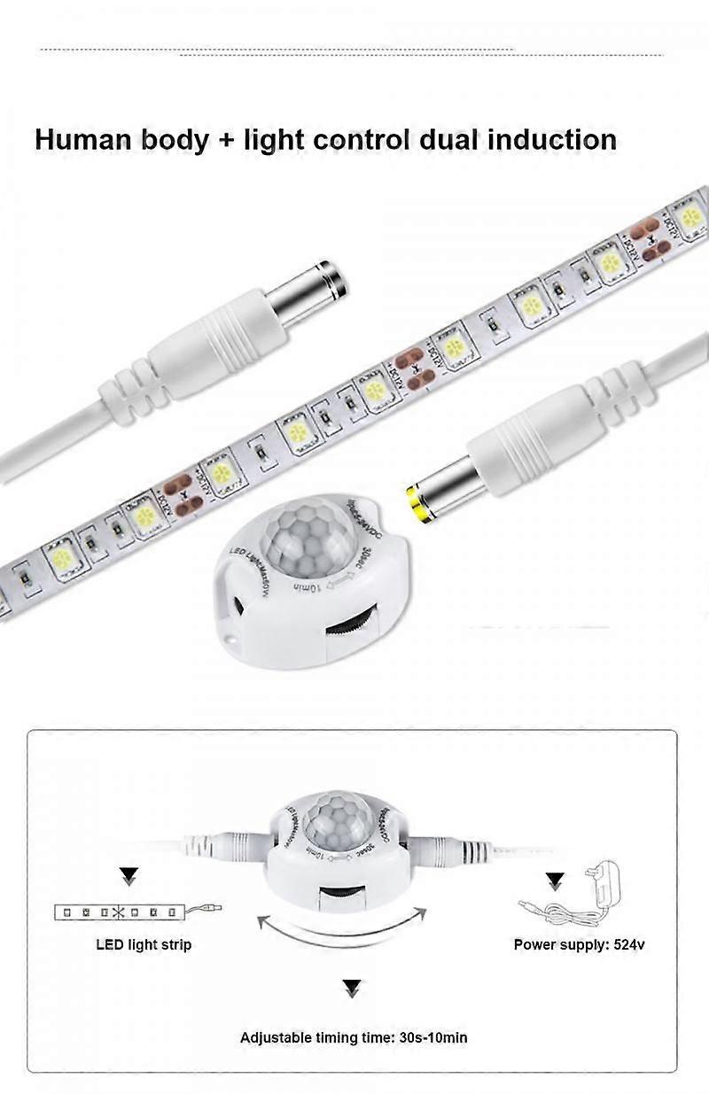 Motion Sensor DC 5V 24V Light Switch Movement Detector Activated Timer Automatic PIR Motion Sensor LED Strip Light Module Tape