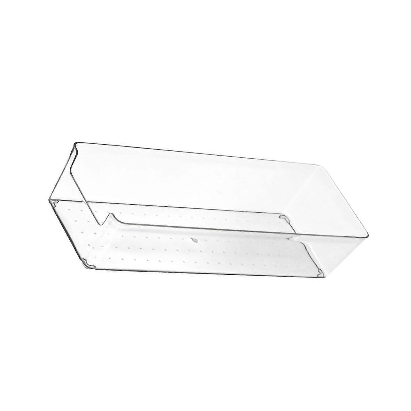 Drawer Storage Trays Durable Transparent Plastic Drawer Storage Divid Box compatible Kitchen Large Rectangle Box