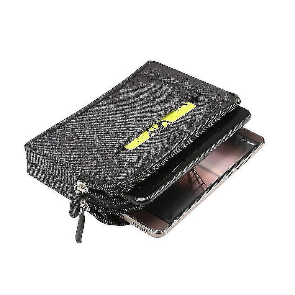 Multipurpose Horizontal Belt Case 2 Compartments Zipper For Oneplus 5