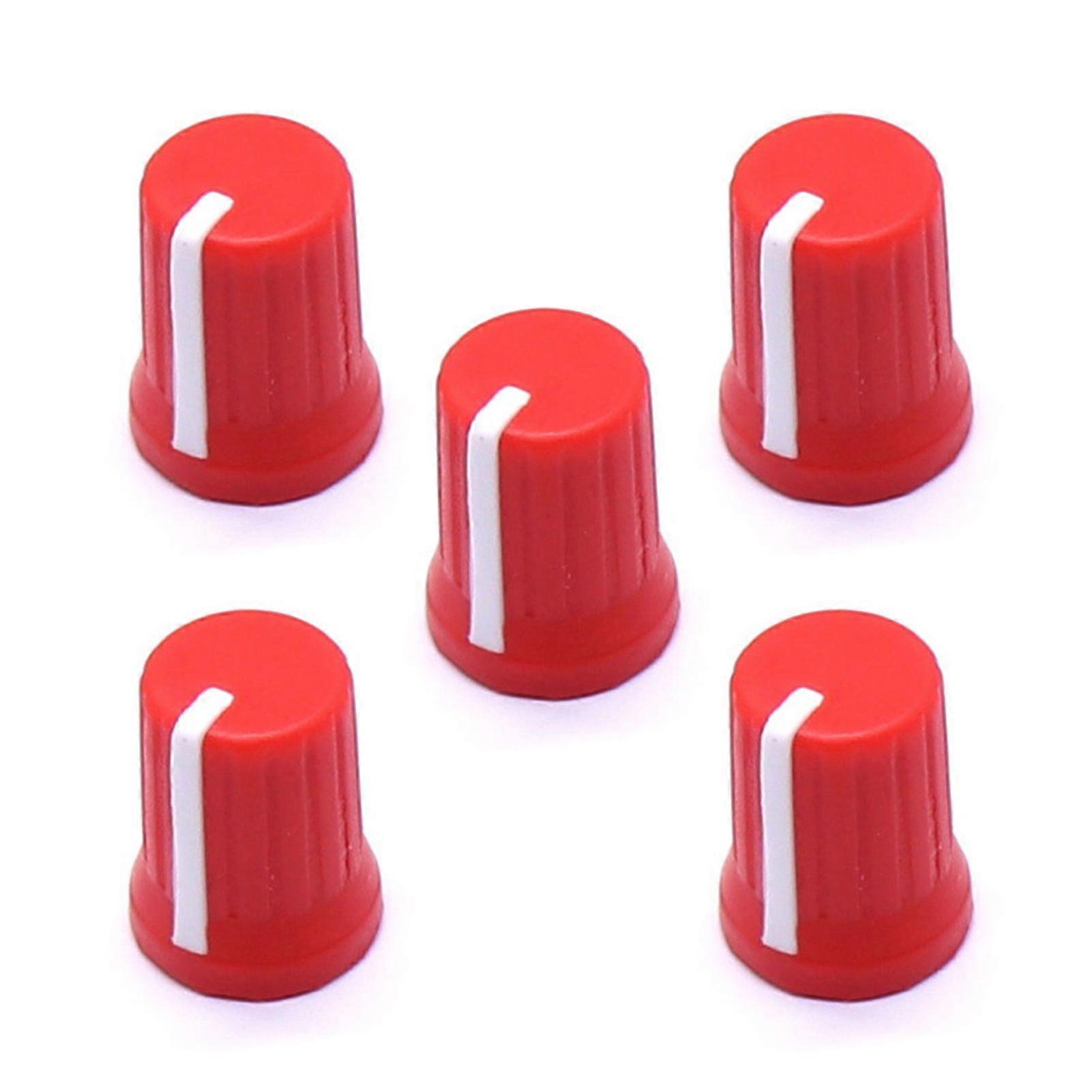 5Pcs Universal EQ Rotary Potentiometer Fader Knobs