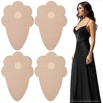 4 Stück Brusttape, großes Bruststraffungs-Tape für Frauen, unsichtbares BH-Brusttape, Brustwarzenabdeckungs-Aufkleber für Frauen (8,5 * 5,7 Zoll)