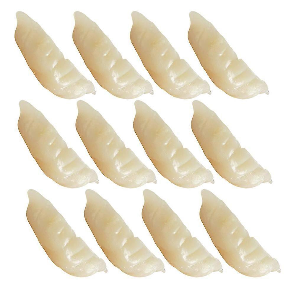 Decorative Dumpling Simulation Dumplings for Decoration 12Pcs PVC Mini Fake Model