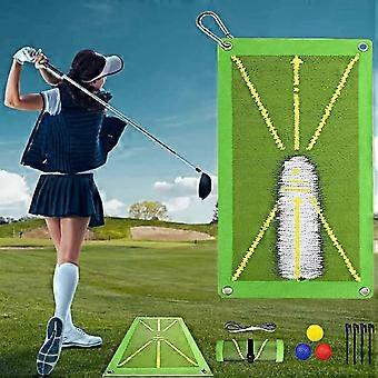 Golf Mat, Premium Golf Hitting Mat With 3 Balls, Divot Daddy Pro Golf