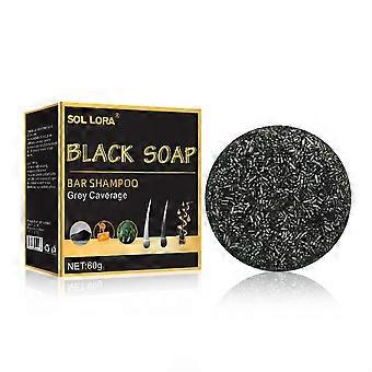 Polygonum Multiflorum Sabonete de Cabelo Preto Escurecedor Shampoo Bar Reparação Cinza Branco Cor Tintura Rosto Cabelo Corpo Shampoo Para Homem Mulheres