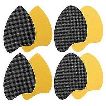 Schutzaufkleber für Schuhsohlen, Anti-Rutsch-Pads für Sportschuhe, 4 Paar, Schwarz