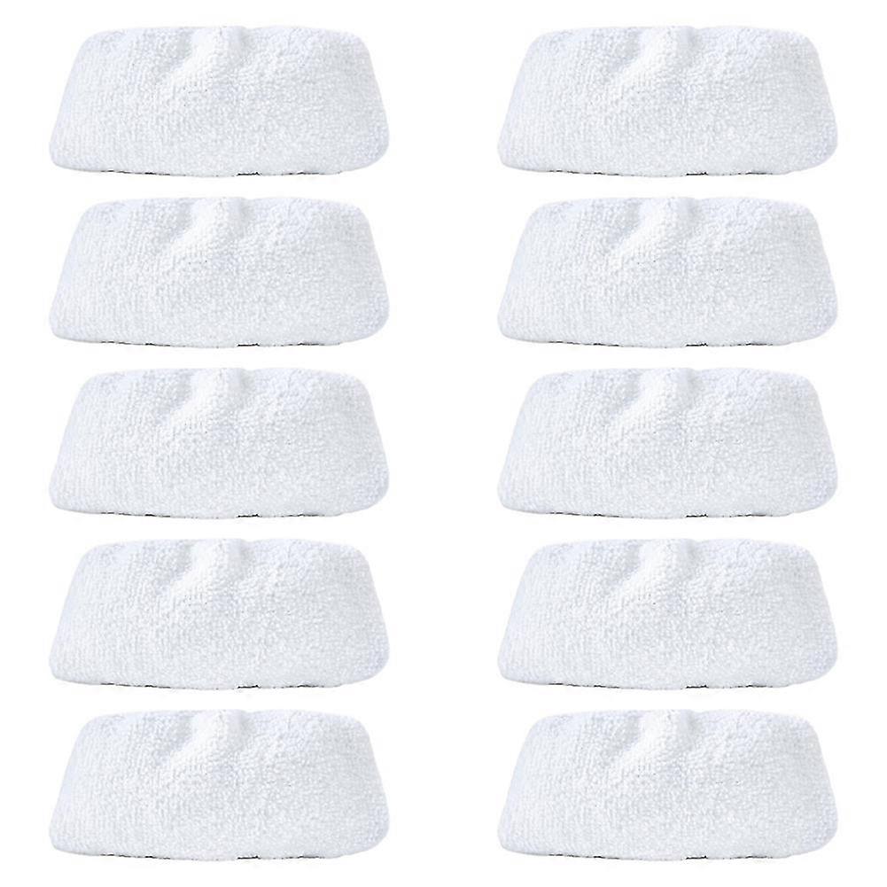 Basics Universal Microfibre Cloths compatible with Steam Cleaner, Replacement Pad, Washable, 10-Pack