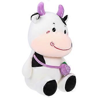 Plush Cow Doll Toy for Kids Playing 1Pcs Ox Year Mascot Doll Adornment
