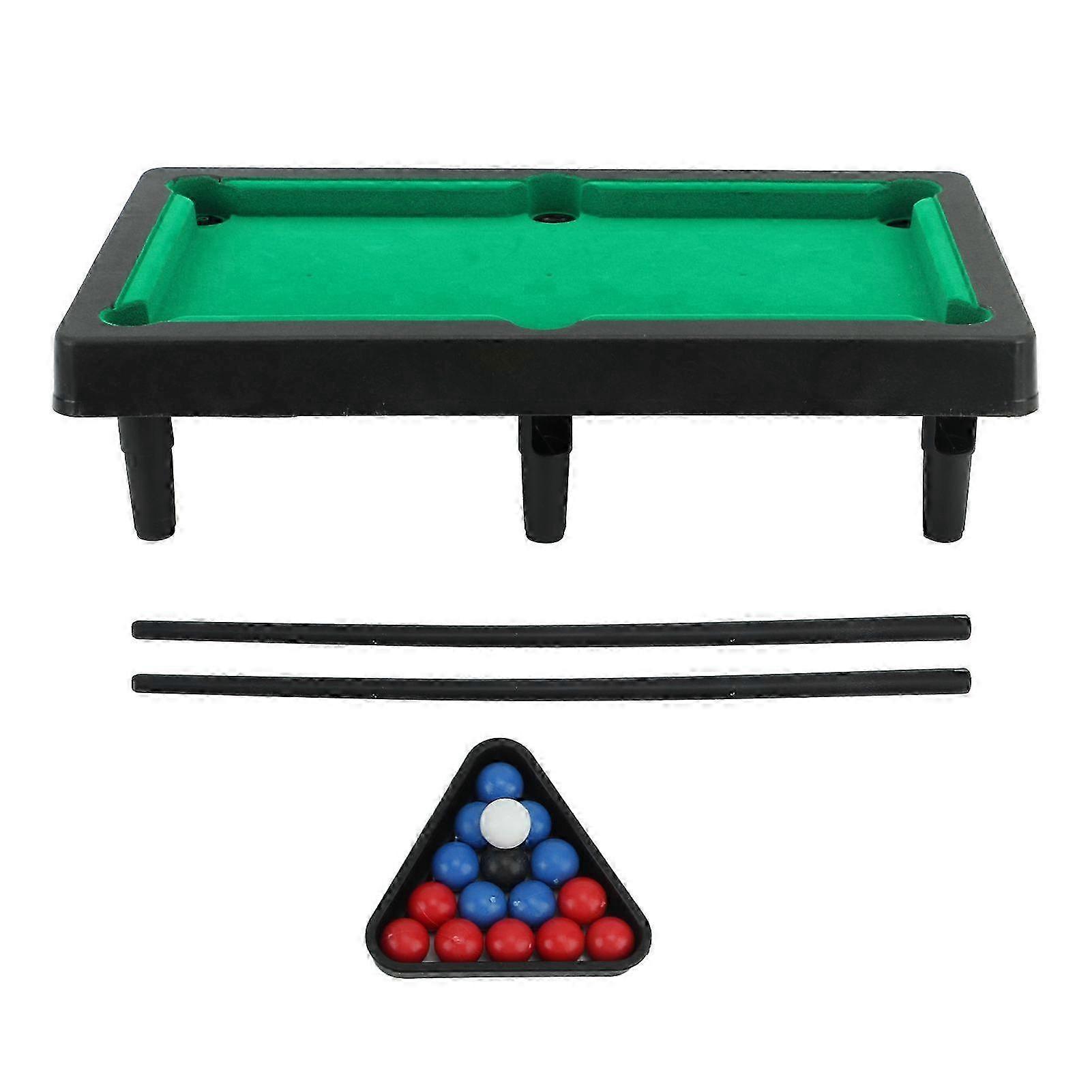 Mini Interactive Pool Table Miniature Simulation Billiard Game for Desktop Decoration