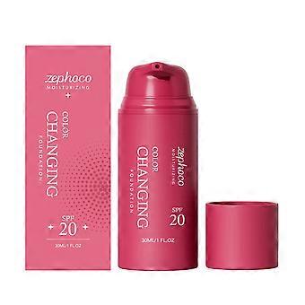 2pcs Concealer Color Changing Foundation (Natural Color), Moisturizing and skin-friendly, natural concealer, smooth and light on the face