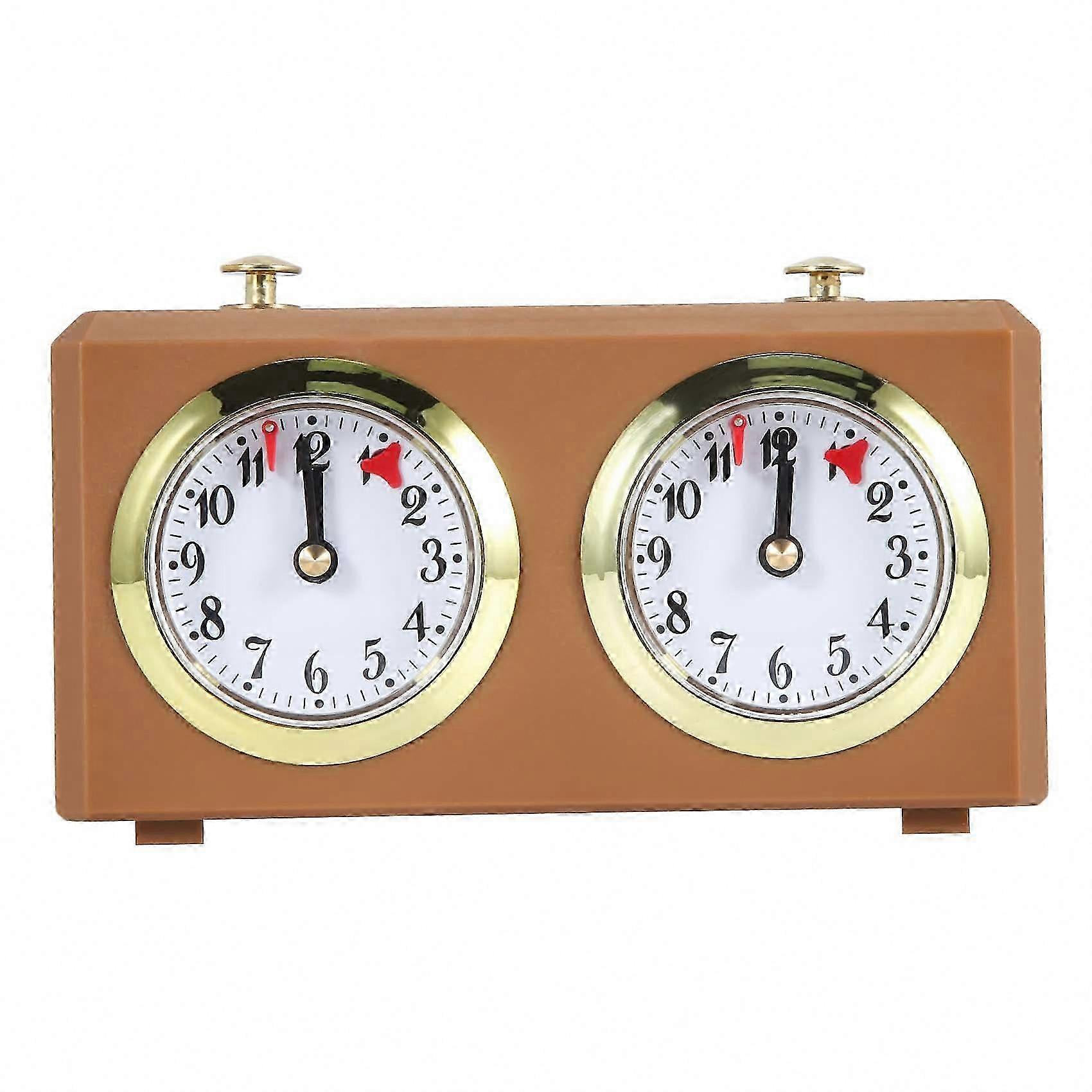 Chess Game Mechanical Chess Clock, Analog Timer with No Battery Needed