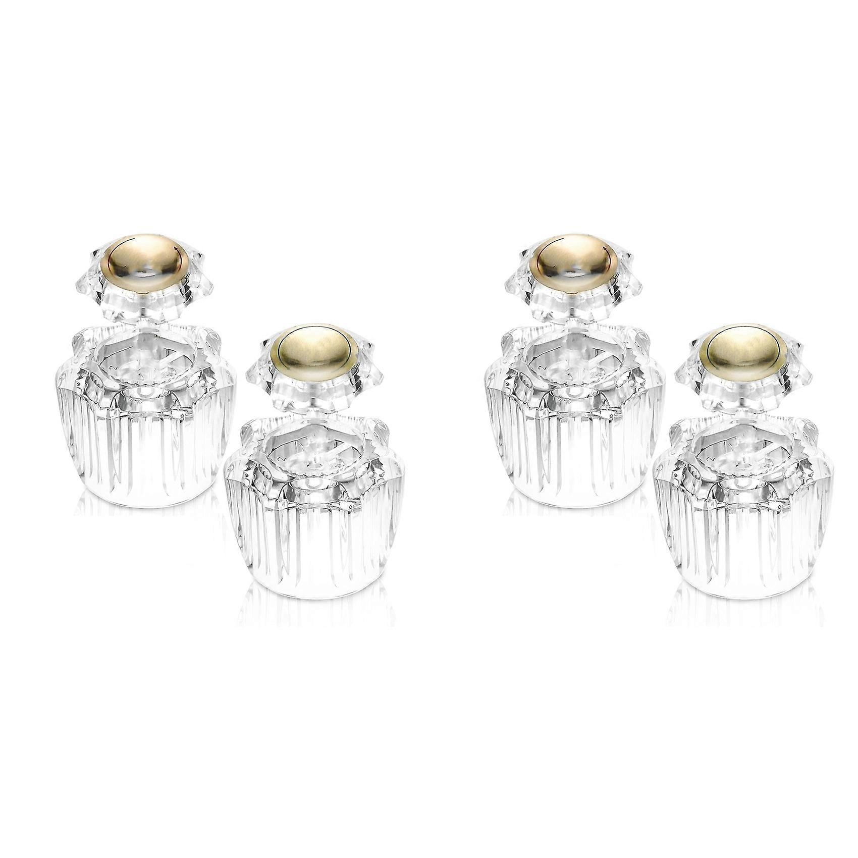 Bathroom Faucet Knobs Replacement, Bathtub Faucet Handles 2 Pair Hot and Cold 4 Knobs for Delta LDR Delex Peerless