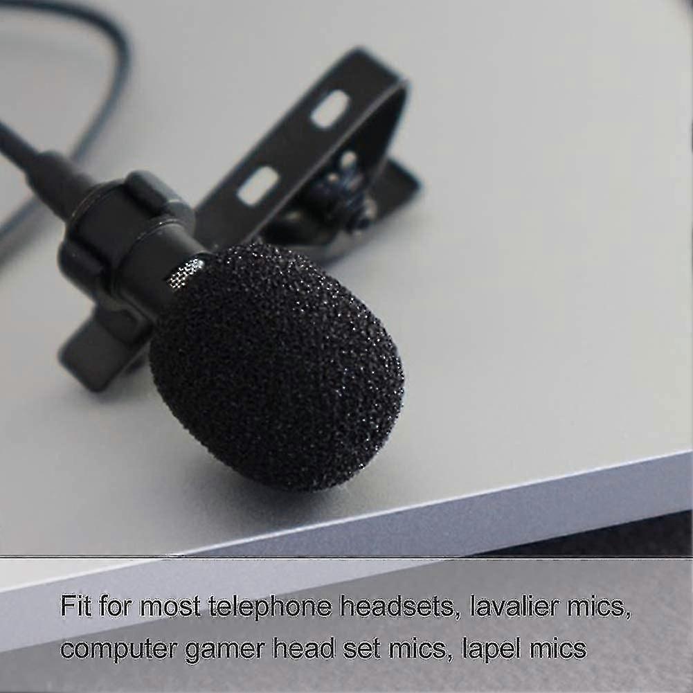 15 Pack Replacement Foam Microphone And Headset Windshields