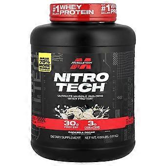 MuscleTech, Nitro-Tech™ Whey Protein, Cookies & Cream, 1,81 kg (4 lbs)