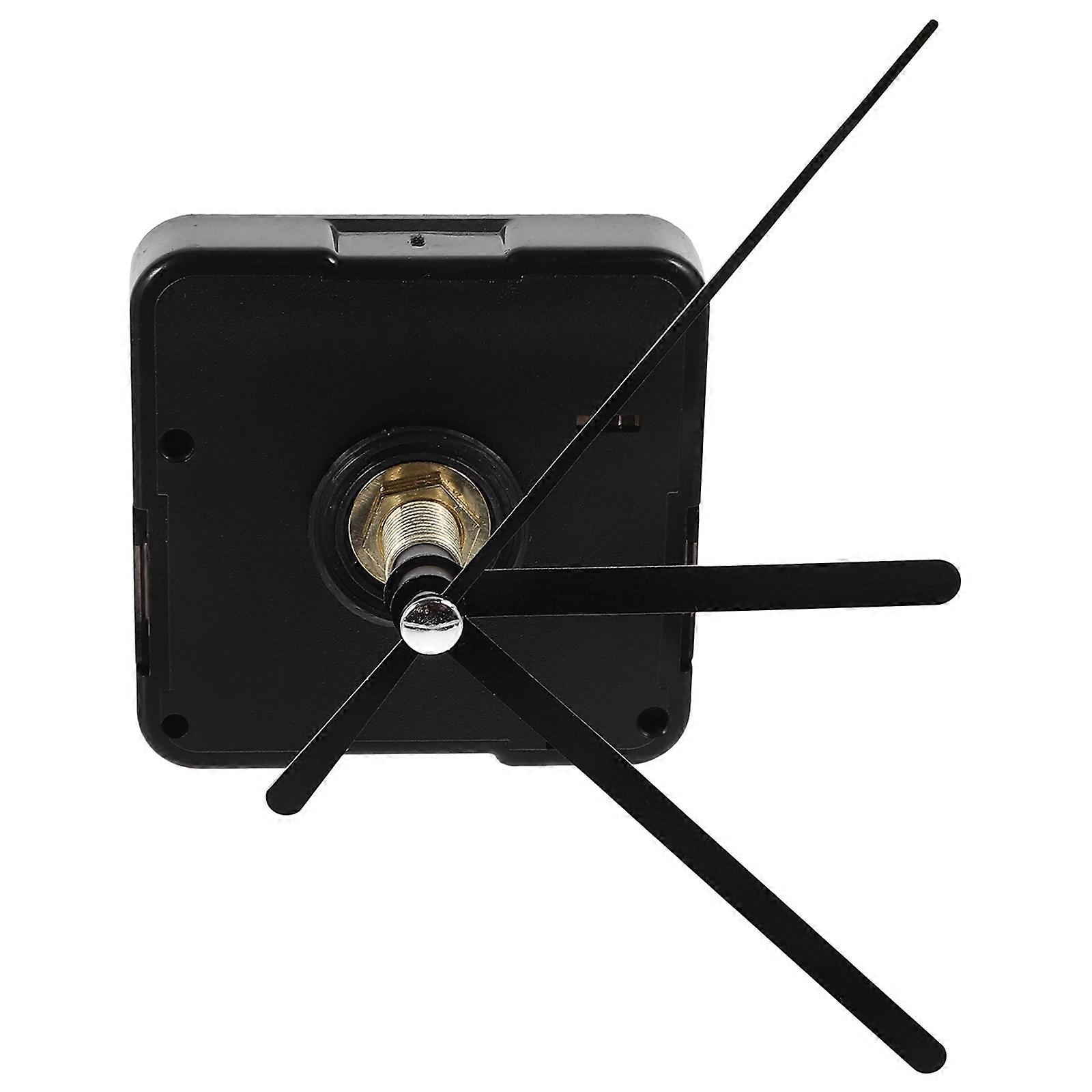 Mute Clock Movement Black Plastic for Wall Clock Mechanism Replacement