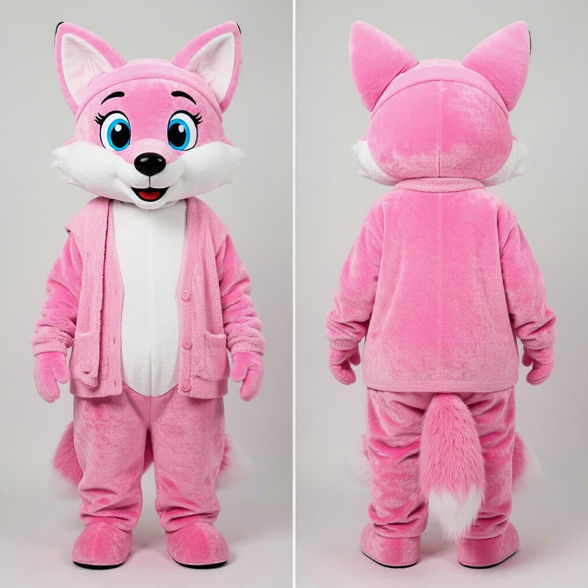 MASTICOT Pink Cuddly Pink Fox Mascot