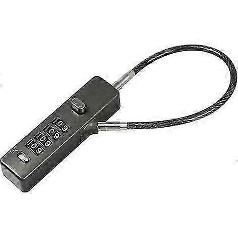 Combination cable lock - Versatile sizes 12"/24"/48", Resettable 4-digit code, Heavy-duty steel cord - Durable securityJJ