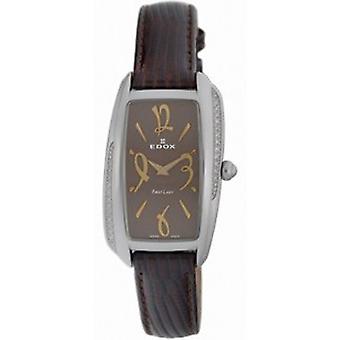 Edox First Lady Swiss Quartz Analog Women Watch with Lizard Skin Bracelet 21222-3D-BRIR