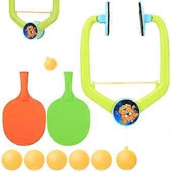 Door ping pong game above the door, hanging table tennis set, adjustable door frame.