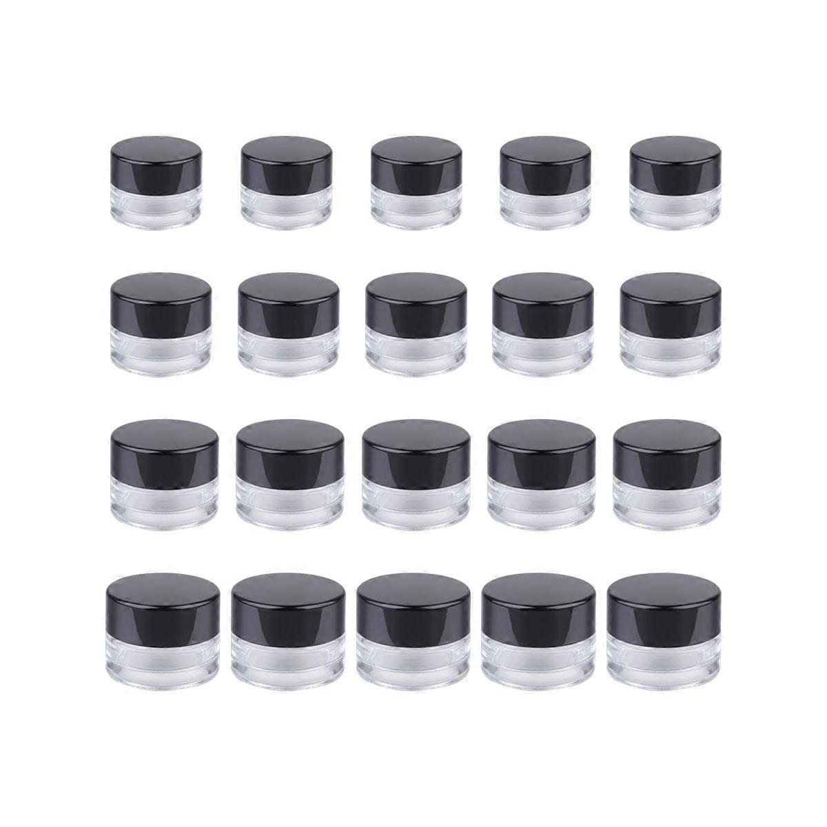 Subpackaging Bottle Empty Bottle for Storage Use 20Pcs Transparent Cream Containers