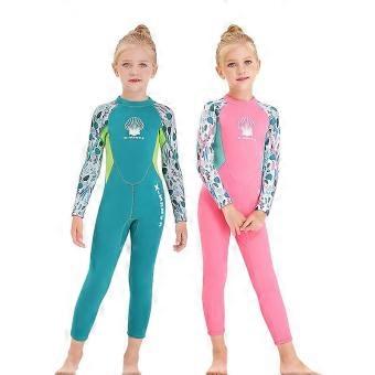 Kids Wetsuit Long Sleeve Thermal Swimsuit Girls Wet Suits For Swimming 692.