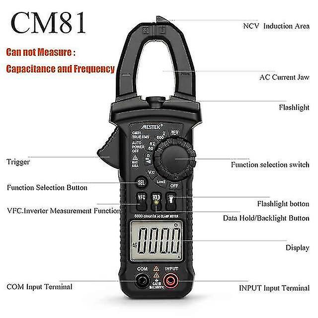 Mestek Cm80/81true Rms Digital Meter Ac Current Ac/dc Voltage ...