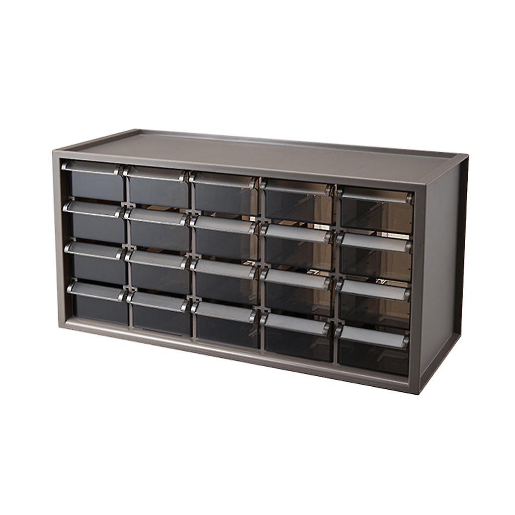 Plastic 20 Drawer Superimposed Use Space Saving Craft Cabinet for Desk