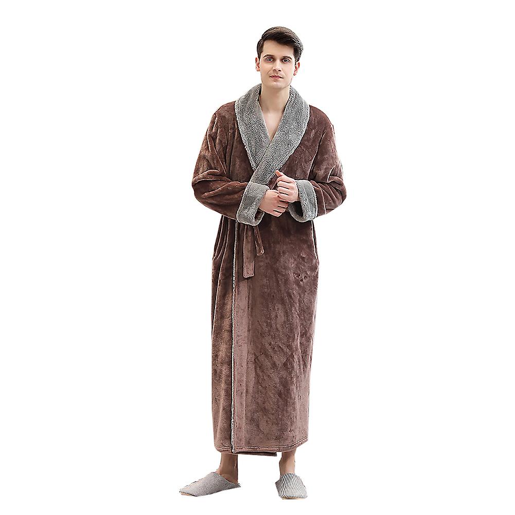 2023 New Women's Plush Soft Warm Coral Fleece Bathrobe