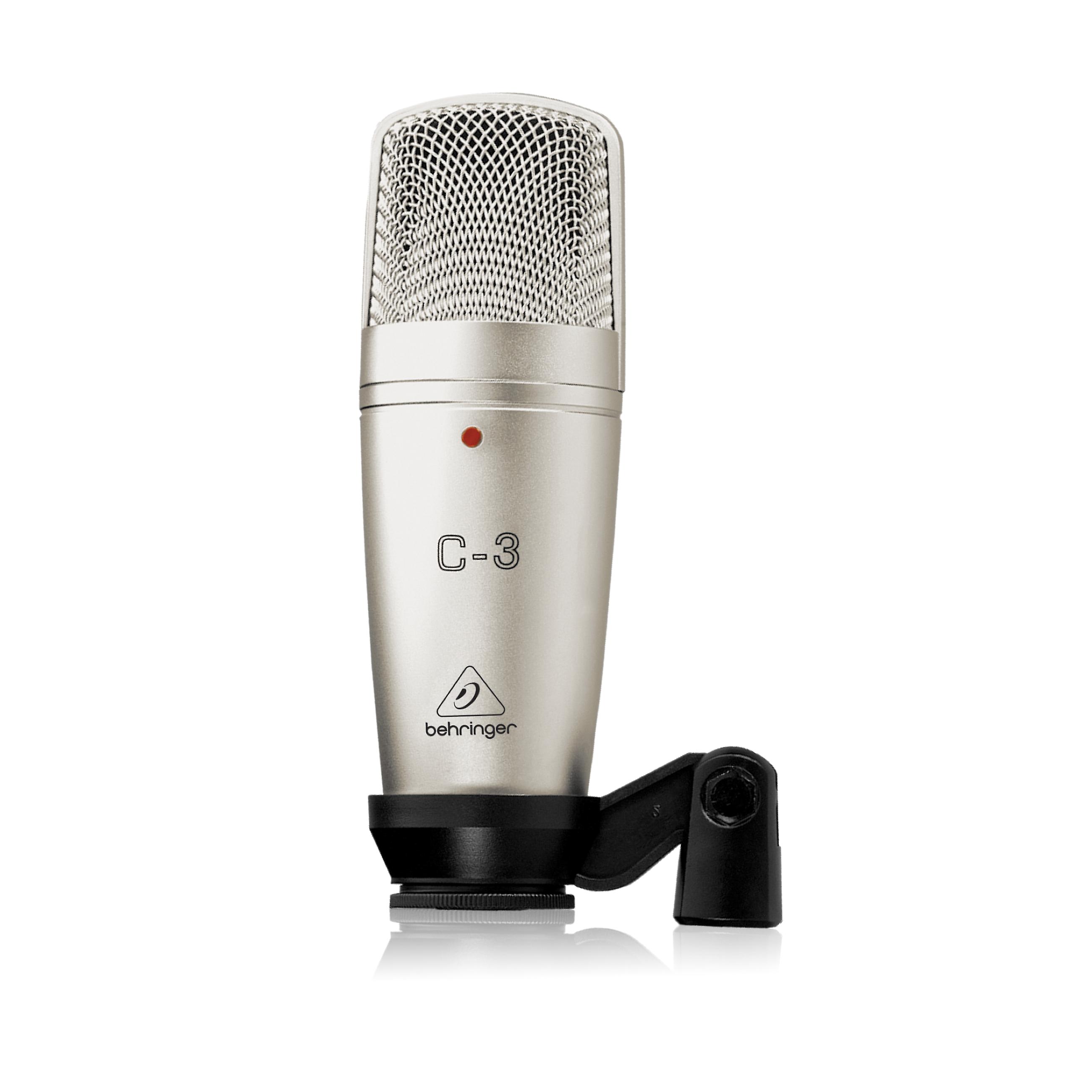 Behringer C-3 Professional ميكروفون مكثف كبير مزدوج الحجاب الحاجز لتسجيل الاستوديو والتطبيقات الحية