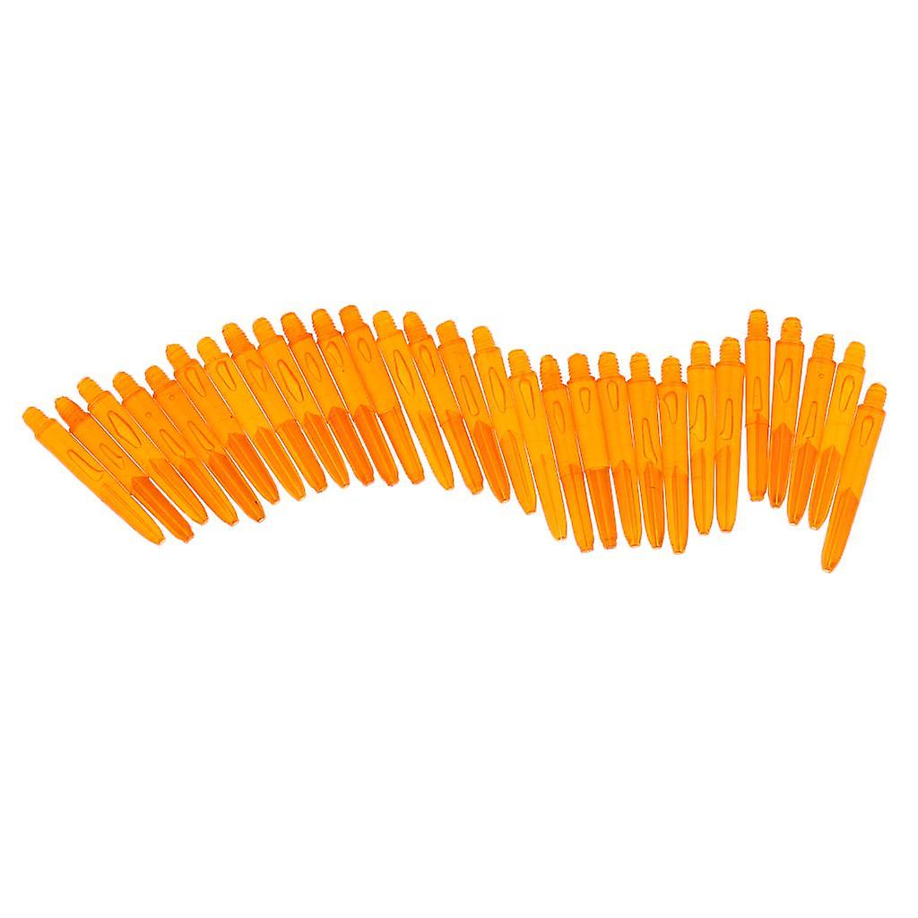 30Pcs 35mm 2BA Fil En Plastique Fléchettes Tiges Tiges Fléchettes Pointe Douce Orange