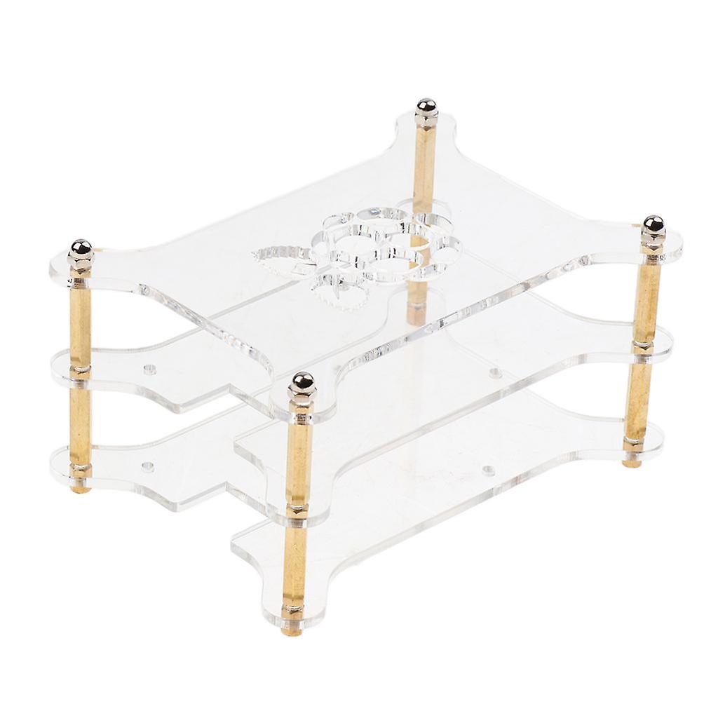 Acrylic Case Stack Enclosure Stackable Dog Bone Shape for Raspberry pi 3 /2