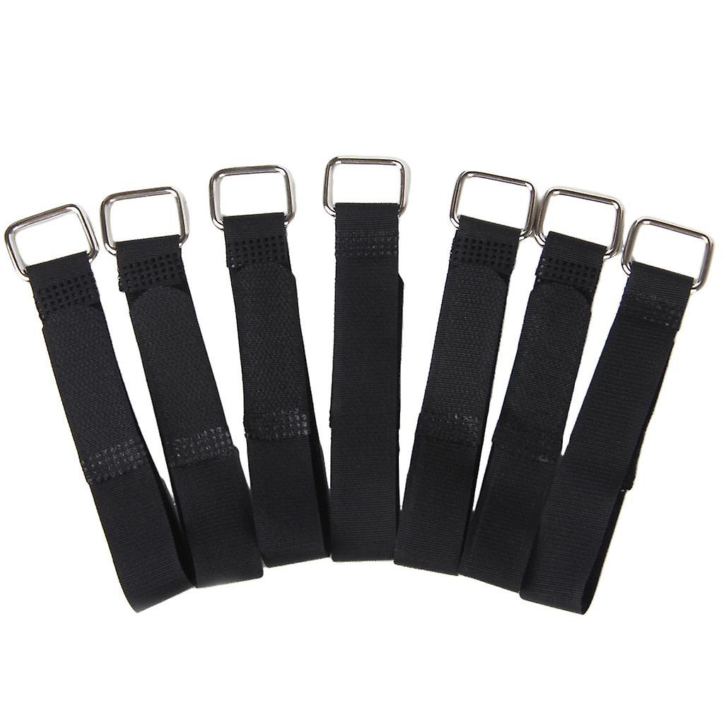 Nylon Straps Cable Tie Wire Rope Hook and Loop Organiser 10pcs Black