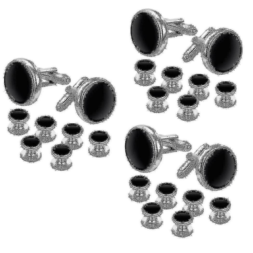 Cufflinks And Studs Set For Tuxedo Shirts Business Wedding 6 Cufflinks And 18 Studs