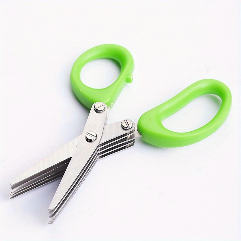 1pc Stainless Steel Onion Scissors 3-layer/5-layer Onion Scissors Kitchen Multifunctional Sharp Kitchen Scissors Chopped Food Scissors Strong Mult