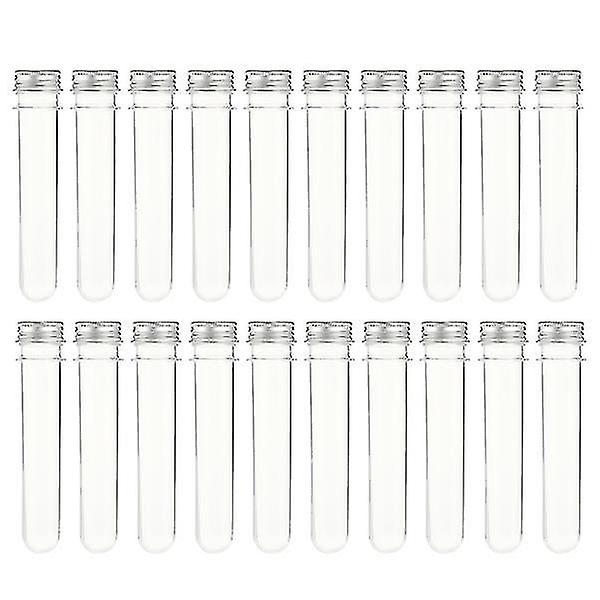 20pcs Test Tubes Durable Useful Bath Salt Containers Test Tubes With Lids Test Tubes With Caps For C