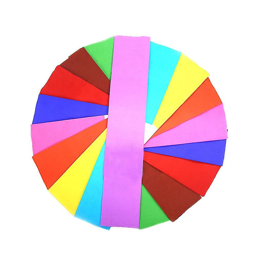 10 ark Barn DIY Crepe papper färgglada Crepe pappersark hantverk material flerfärgade hantverkspapper (diverse färg)