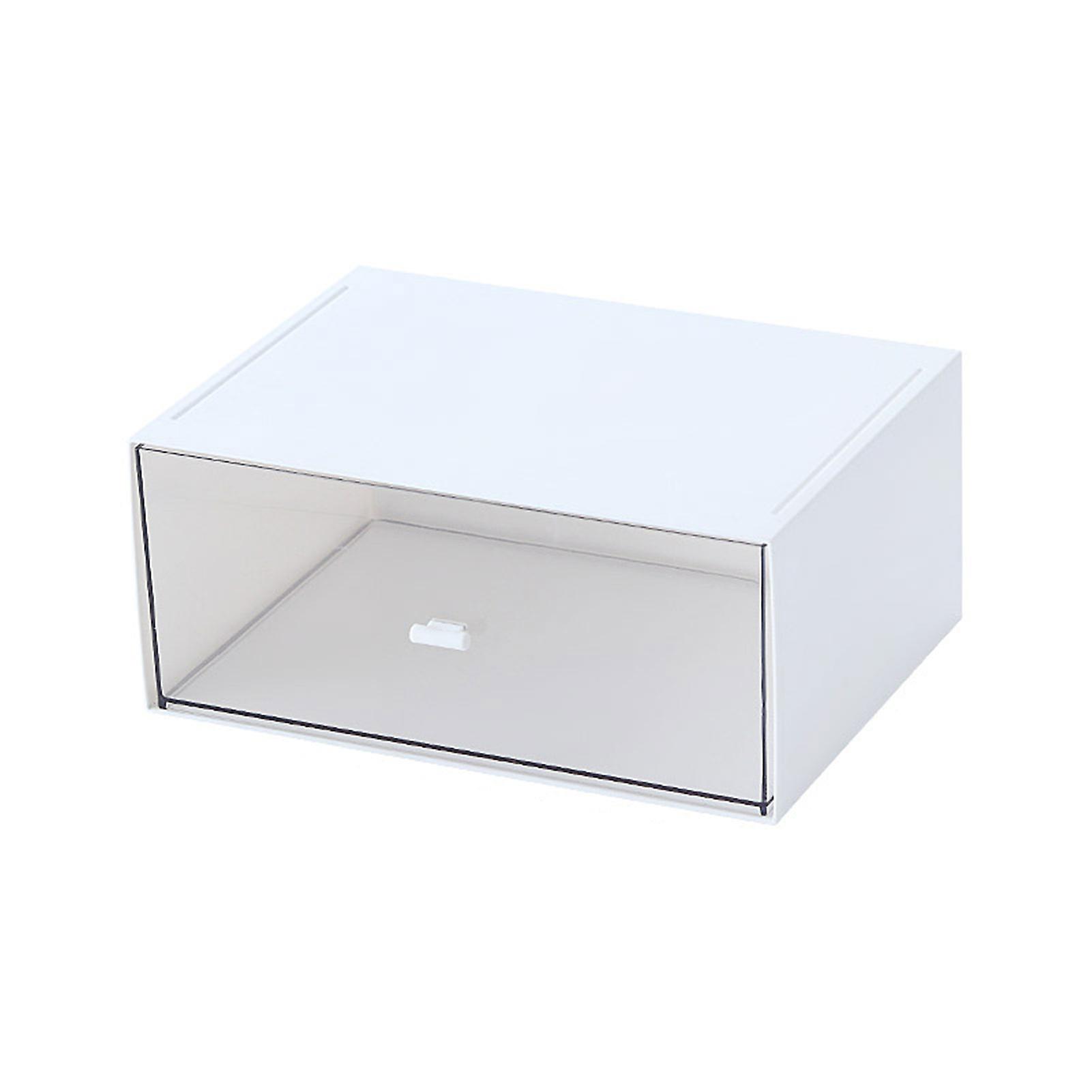 Clear Plastic Storage Drawers Space Saving Desk Organizer