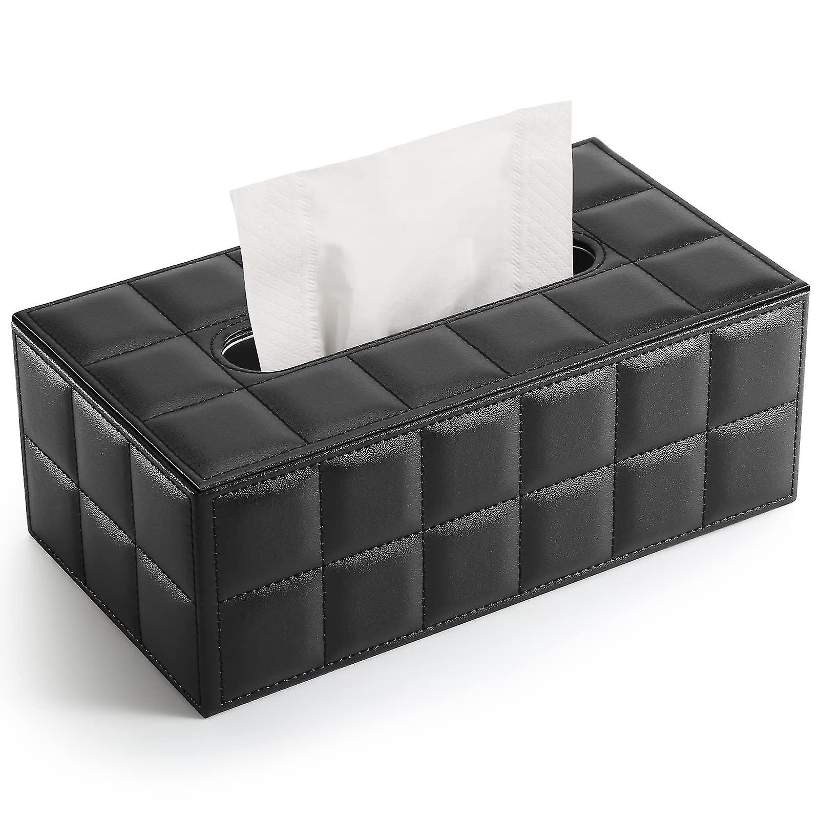 Rectangular Pu Facial Tissue Box Tissue Holder For Home Office, Car Automotive Decoration