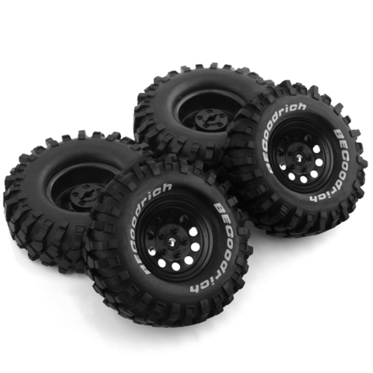 4Pcs Metal 110mm Beadlock Wheel Tire Set for /10 Short Course Truck ARRMA SENTON 550 Slash, B