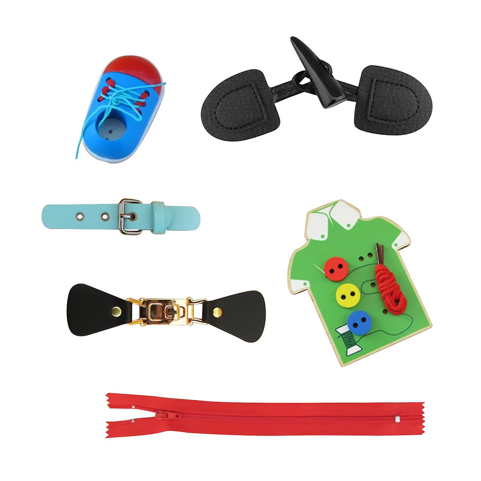 Sensory Activity Board DIY Toys Busy Board for Teaching Basic Skills Pretend Style A