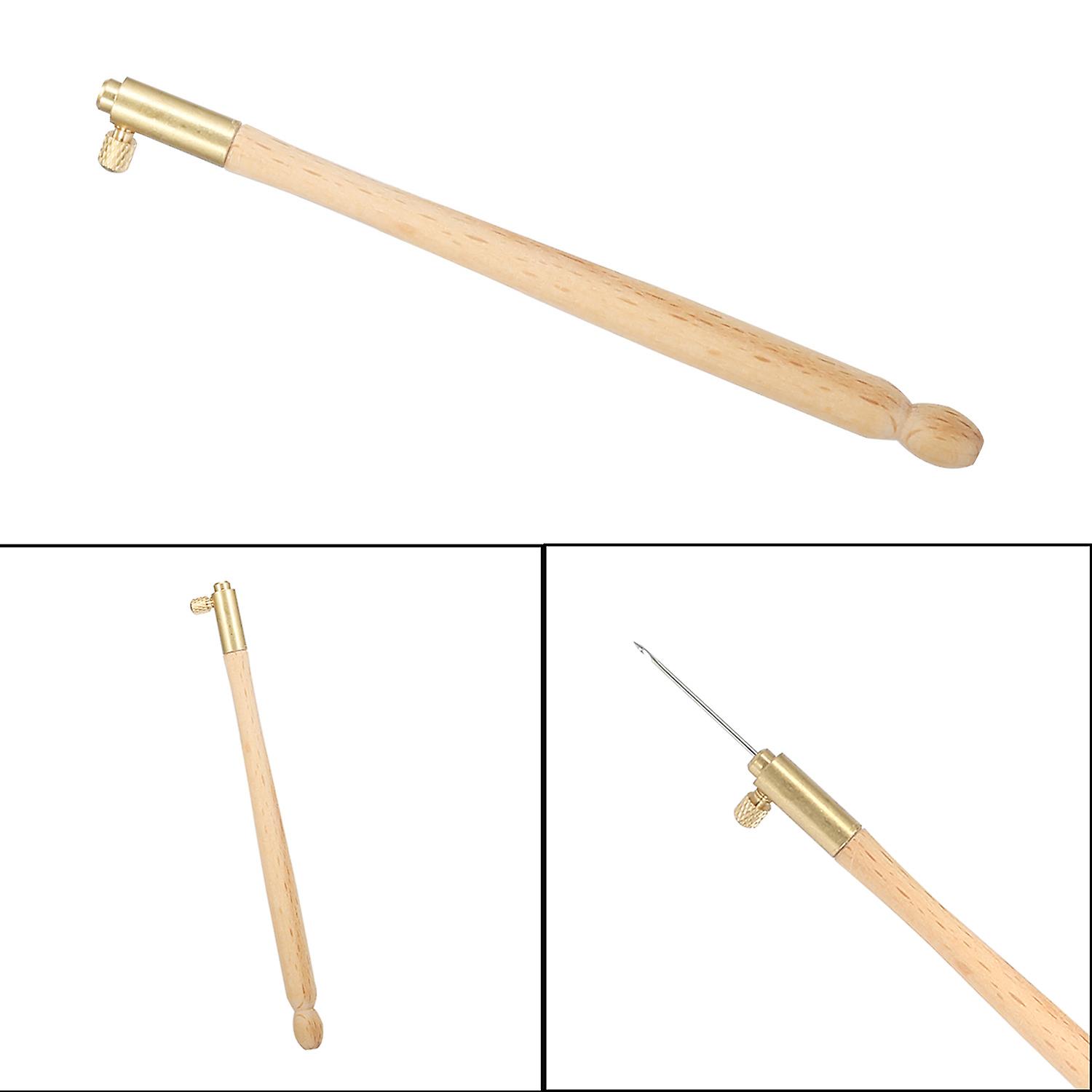 Tambour Hook with 3 Needles 70 90-100 Embroidery Tools Sequins Bead Neddle Set Tool Kit