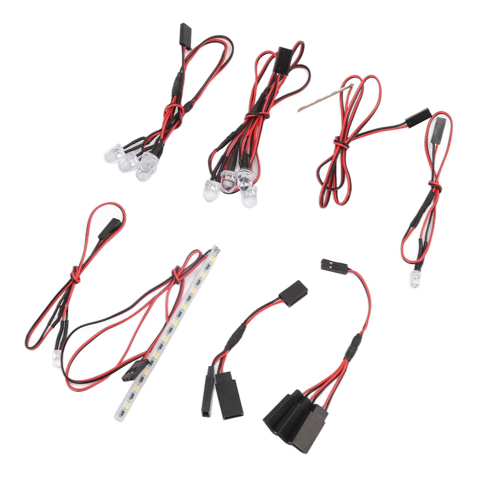 RC Lichtleiste für MX07 4WD 1/7 RC Car 102mm vorne & 34mm hinten LEDs