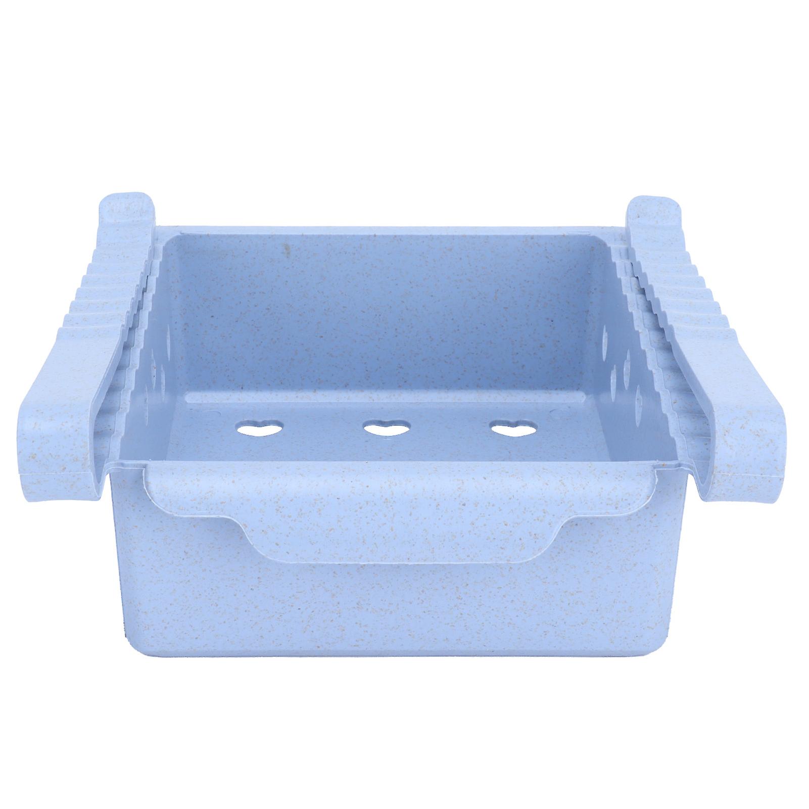 Removable refrigerator freezer fruit storage rack for home kitchen (light blue)