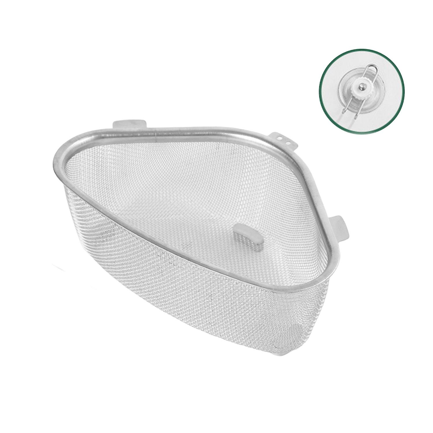 1 Set Drain Basket Fine Mesh Bottom Draining Easy Access Anti-clogging Transparent Visible Drain Rac