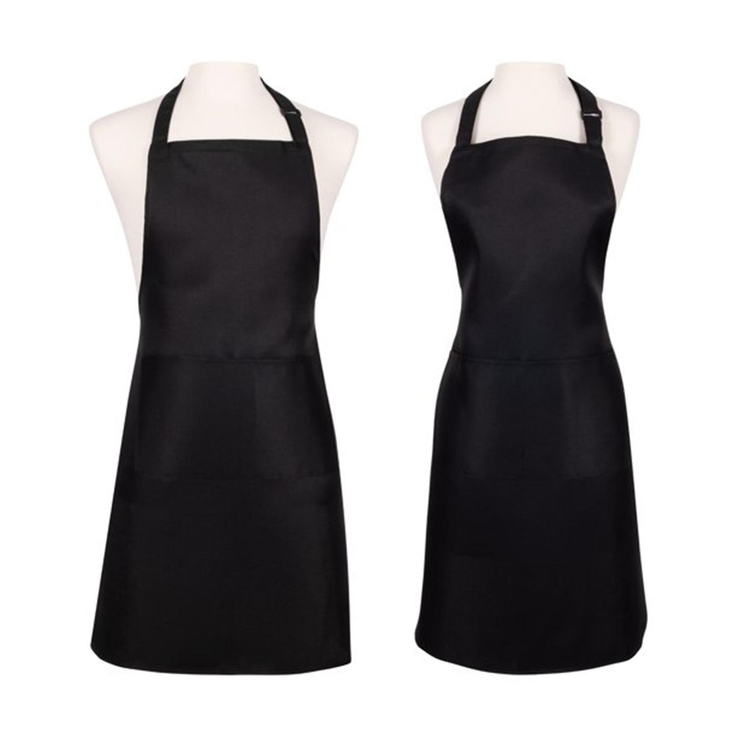 Comfortable Kitchen Apron with Adjustable Buckle Polyester Cotton Easy to Clean Cooking Apron for